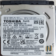 هارد دیسک اینترنال توشیبا مدل MQ04ABF100 ظرفیت 1 ترابایت (اصل)