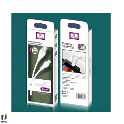 کابل آیفون مشکی earldom ec-087i