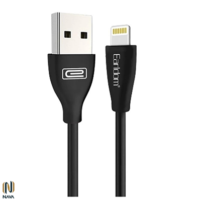 کابل آیفون مشکی earldom ec-087i