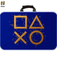 کیف ps5 slim مثلث دایره مربع ضربدر آبی