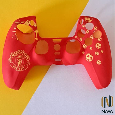 کاور دسته لیزری Manchester United قرمز زرد ps5