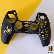 کاور دسته لیزری spider man مشکی زرد ps5