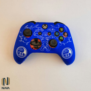 کاور دسته Xbox Series XS طرح استقلال لیزری آبی سفید