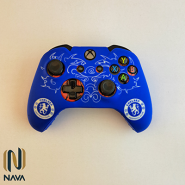 کاور دسته Xbox Series XS طرح چلسی لیزری آبی سفید
