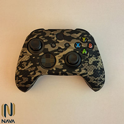 کاور دسته Xbox Series X|S طرح ارتشی خاکستری مشکی