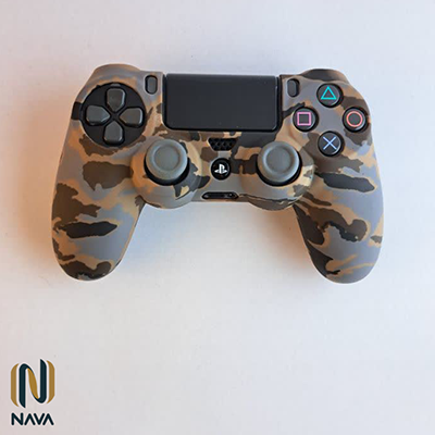 کاور دسته ارتشی ps4 خاکستری نارنجی